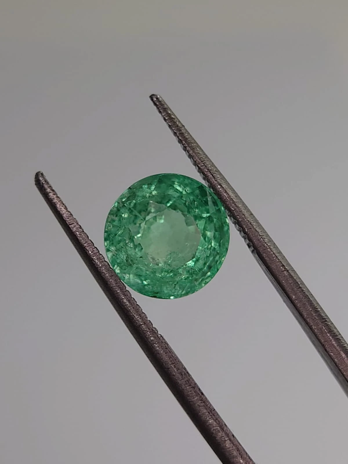 2.79ct Natural Emerald Round Cut Loose Gemstone From Panjshir Afghanistan — view 4